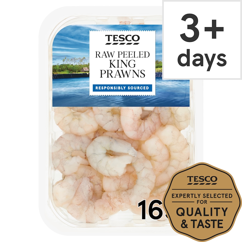 Tesco Raw King Prawns 165G