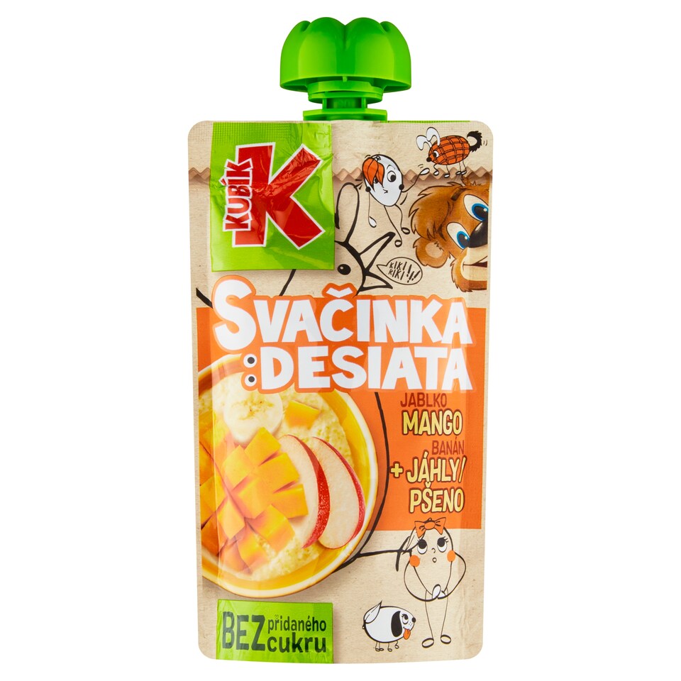 Kubík Svačinka jablko mango banán + jáhly 100g