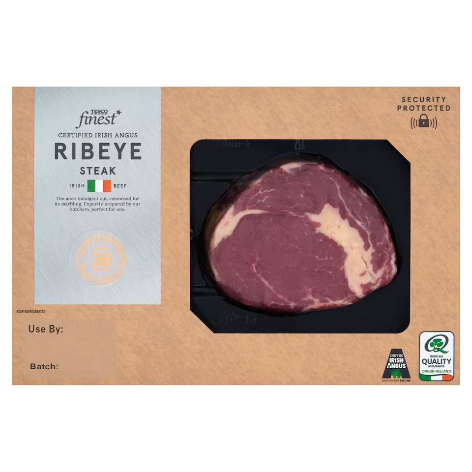 Tesco Finest Certified Irish Angus 10oz Rib Eye Steak 284g