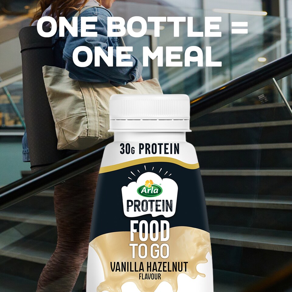 image 1 of Arla Protein Food To Go Vanilla Hazelnut Flavoured Meal Replacement Shake 500ml