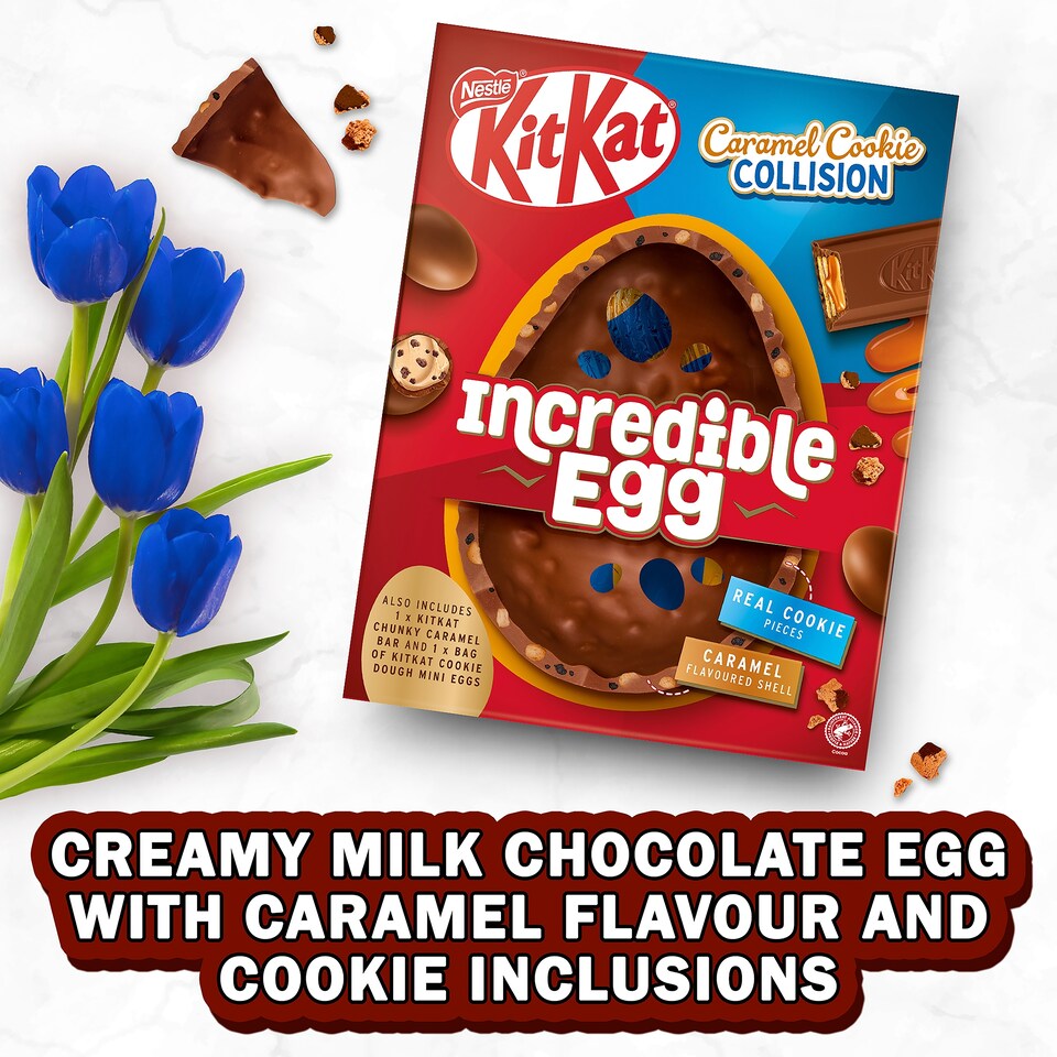 image 1 of Kit Kat Caramel Cookie Collision Chocolate Incredible Easter Egg 512.7g