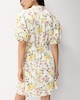 image 3 of F&F Floral V Neck Mini Dress in Multi White