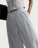 image 1 of F&F Pinstripe Wide Leg Trousers in Grey