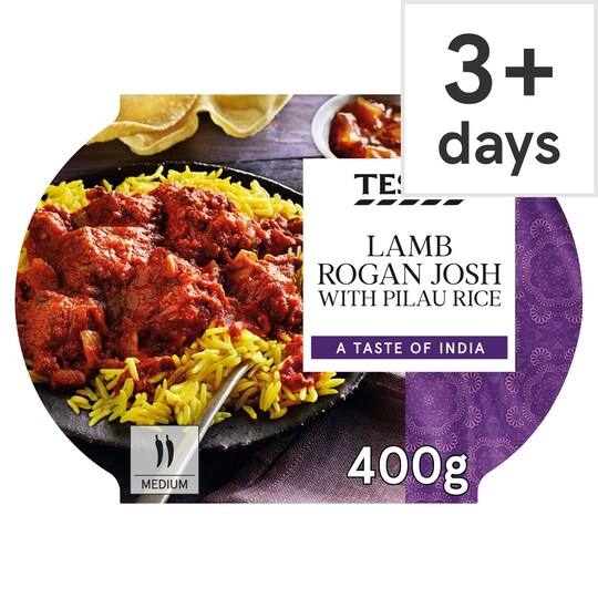 Tesco Lamb Rogan Josh With Pilau Rice 400G Tesco Groceries