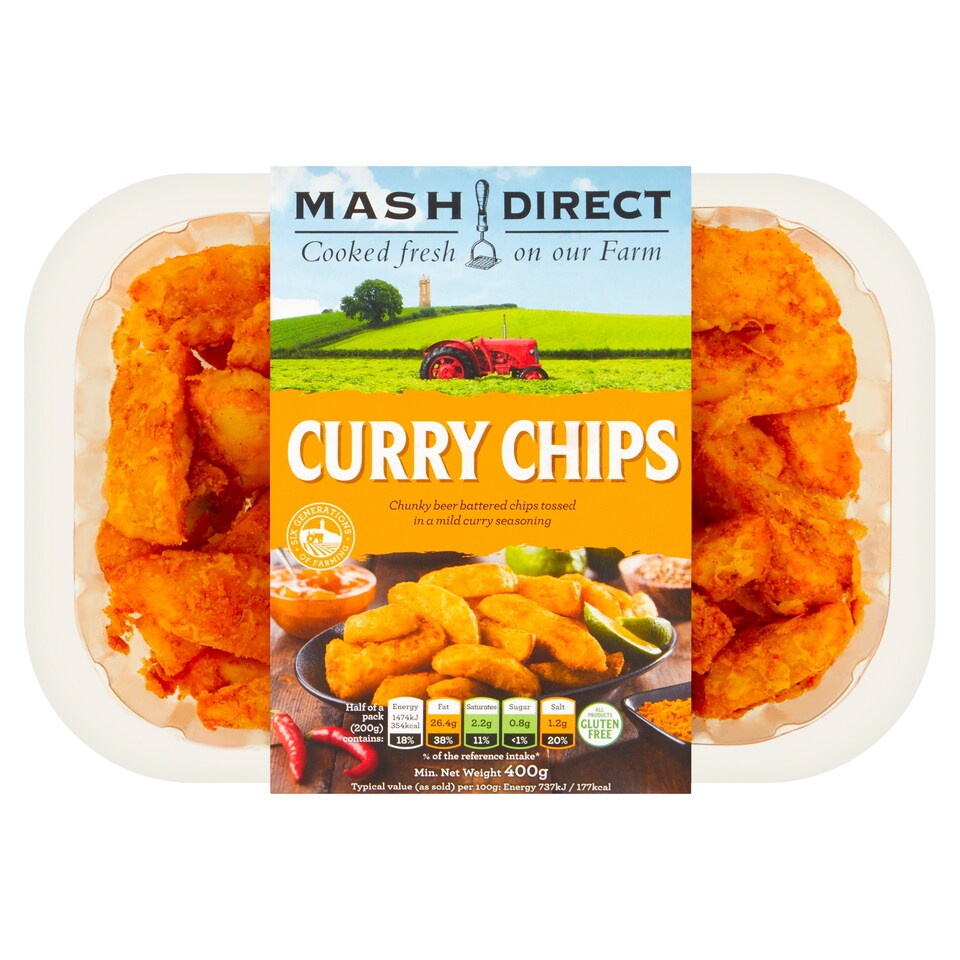 Mash Direct Curry Chips 400G
