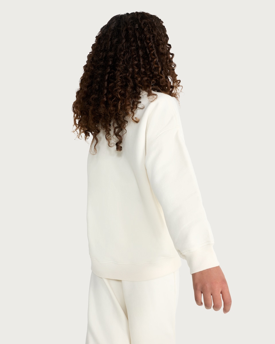 image 1 of F&F Active Girls AFTERCLASS Slogan Sweatshirt in Cream