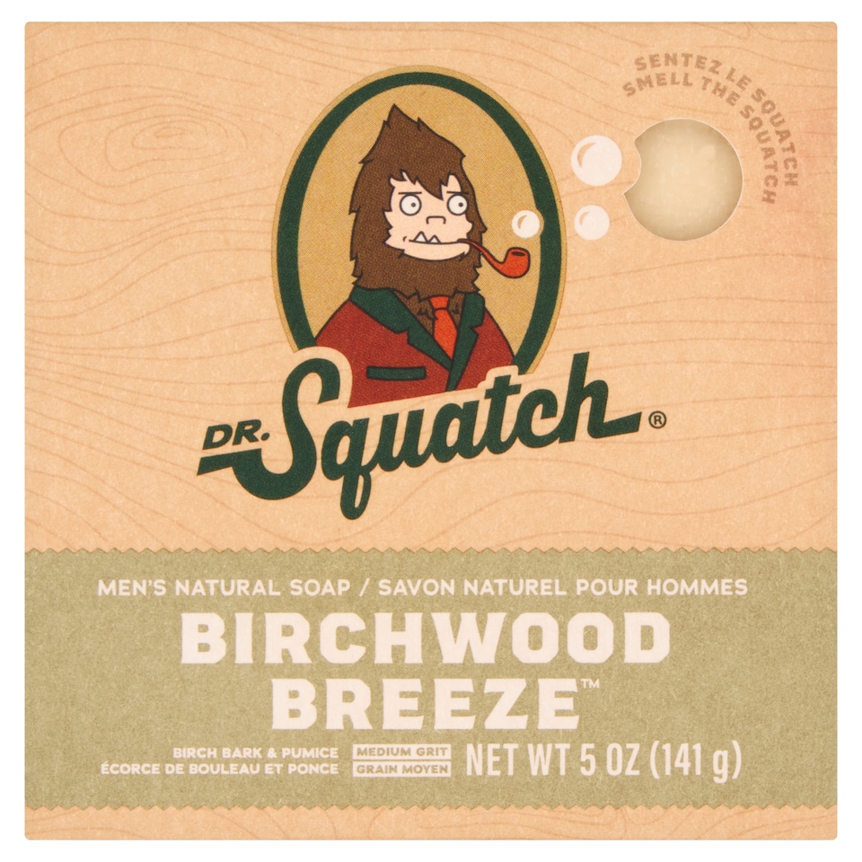 image 1 of DR. Squatch Natural Soap Bar Birchwood Breeze 141g