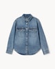 image 5 of F&F Pure Cotton Button Up Denim Shirt in Blue