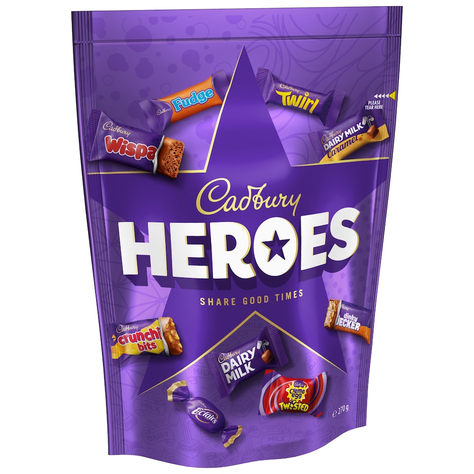 image 1 of CADBURY HEROES POUCH 270G