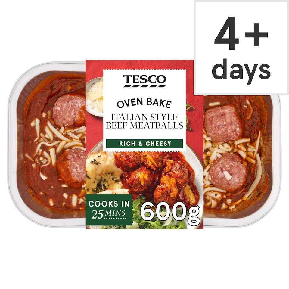 Tesco Italian Style Meatballs 600G