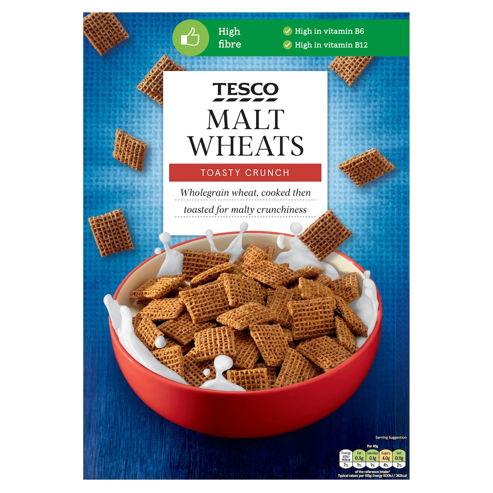 Tesco Malt Wheats Cereal 750G