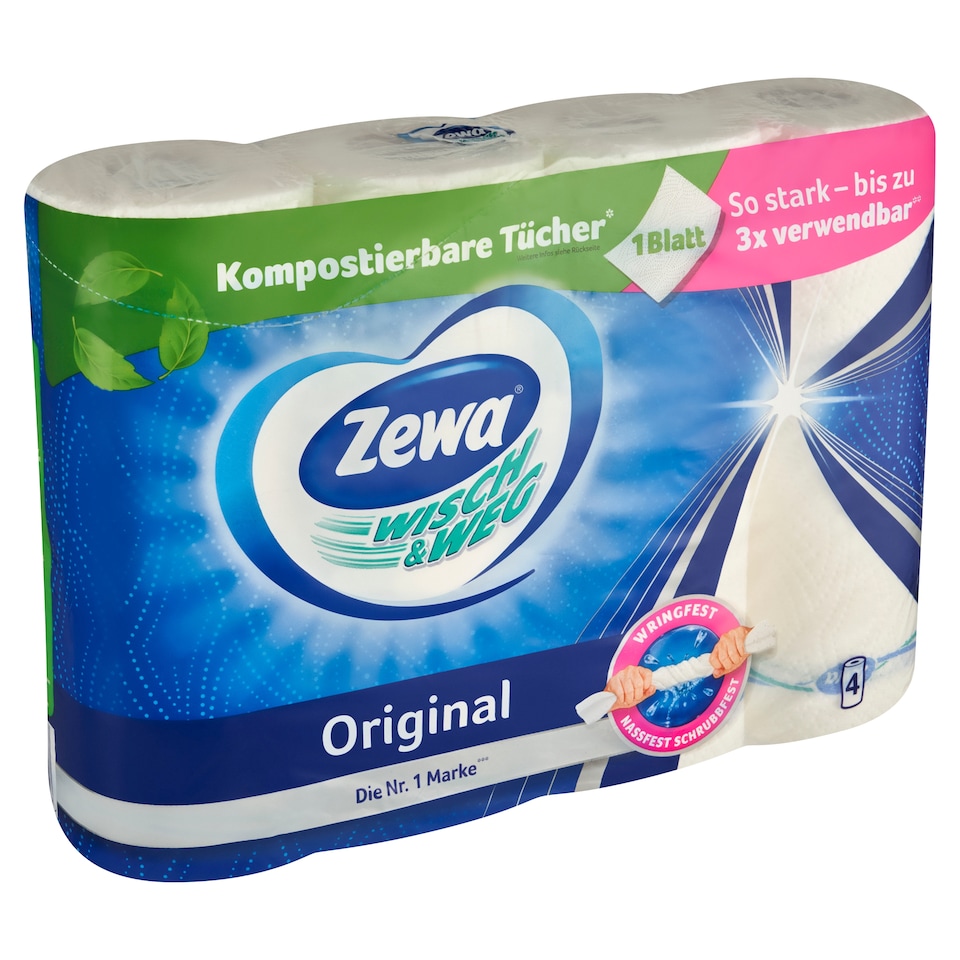 Zewa Wisch&Weg Original Kitchen Towels 4 Rolls