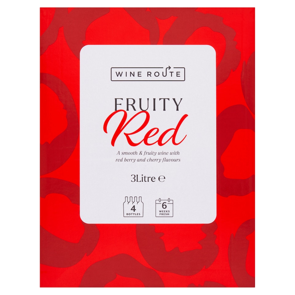 image 1 of Wine Route Fruity Red Wine 3L