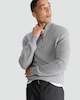 image 1 of F&F Lambswool Knitted Half Zip Jumper in Grey