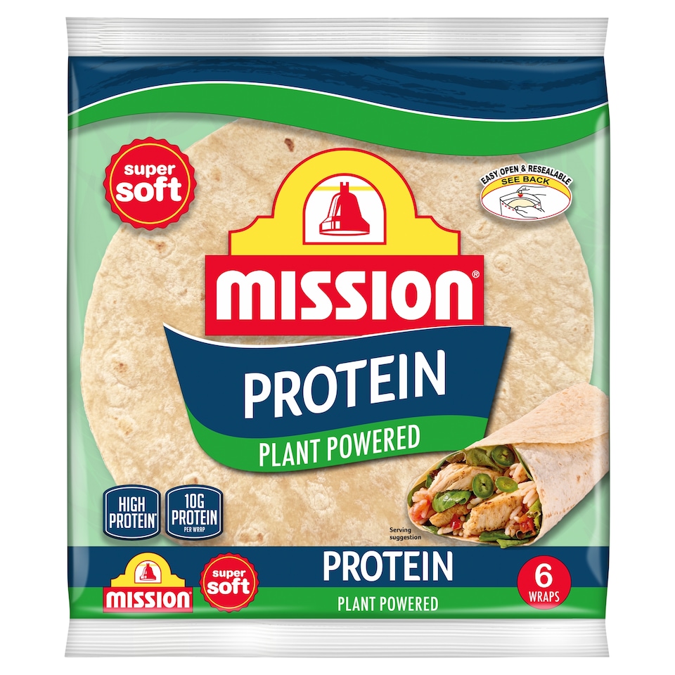 image 1 of Mission Protein Plant Powered Wraps 6 Pack