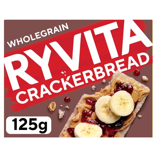 Ryvita Whole Grain Cracker Bread 125G Tesco Groceries