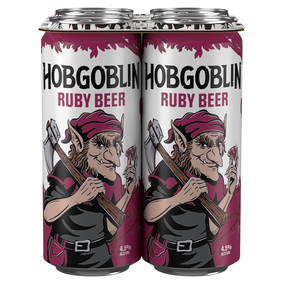 image 1 of Hobgoblin Ruby Ale Beer Can 4x500ml