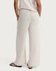 image 3 of F&F Textured Wide Leg Drawstring Co-ord Trousers in Neutral