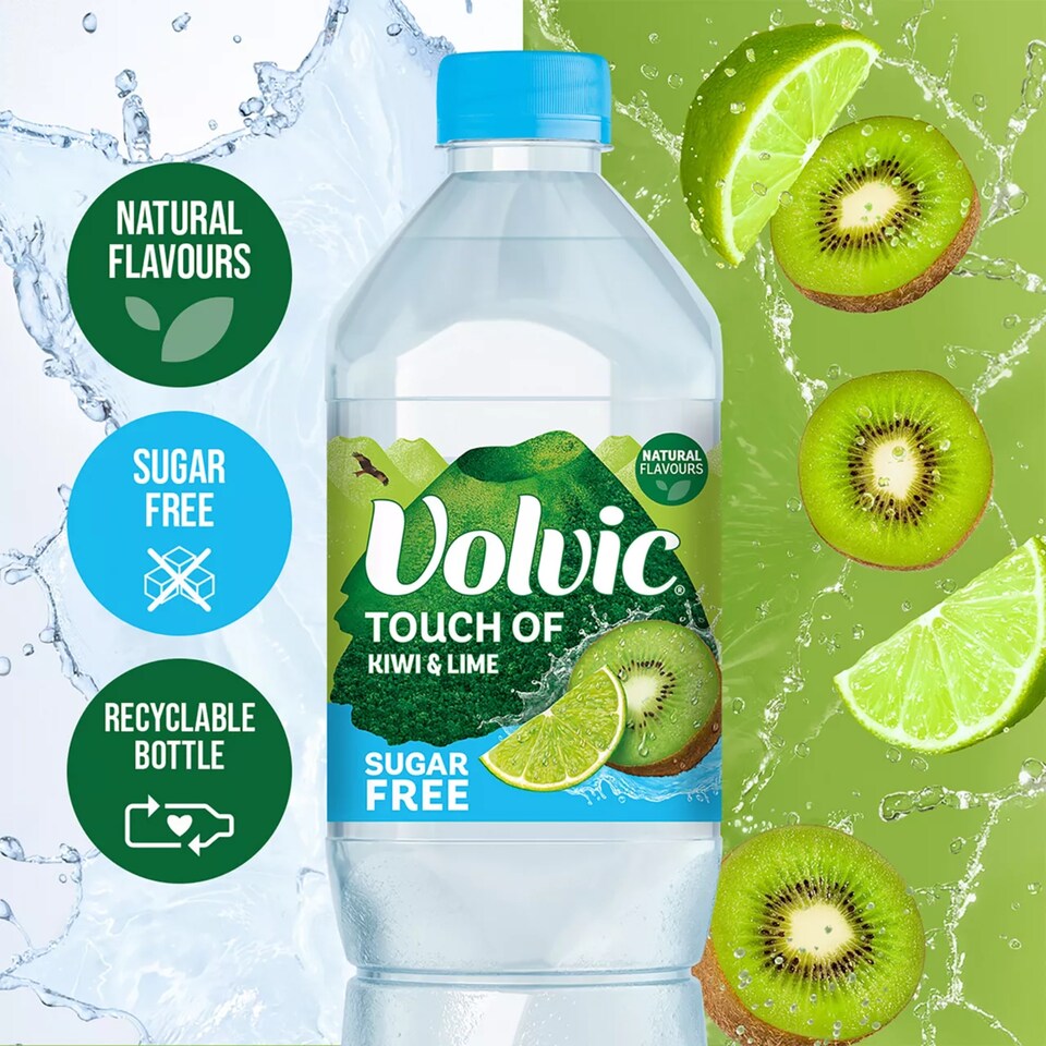 image 1 of Volvic Sugar Free Still Flavoured Water - Touch of Kiwi & Lime 1.5L