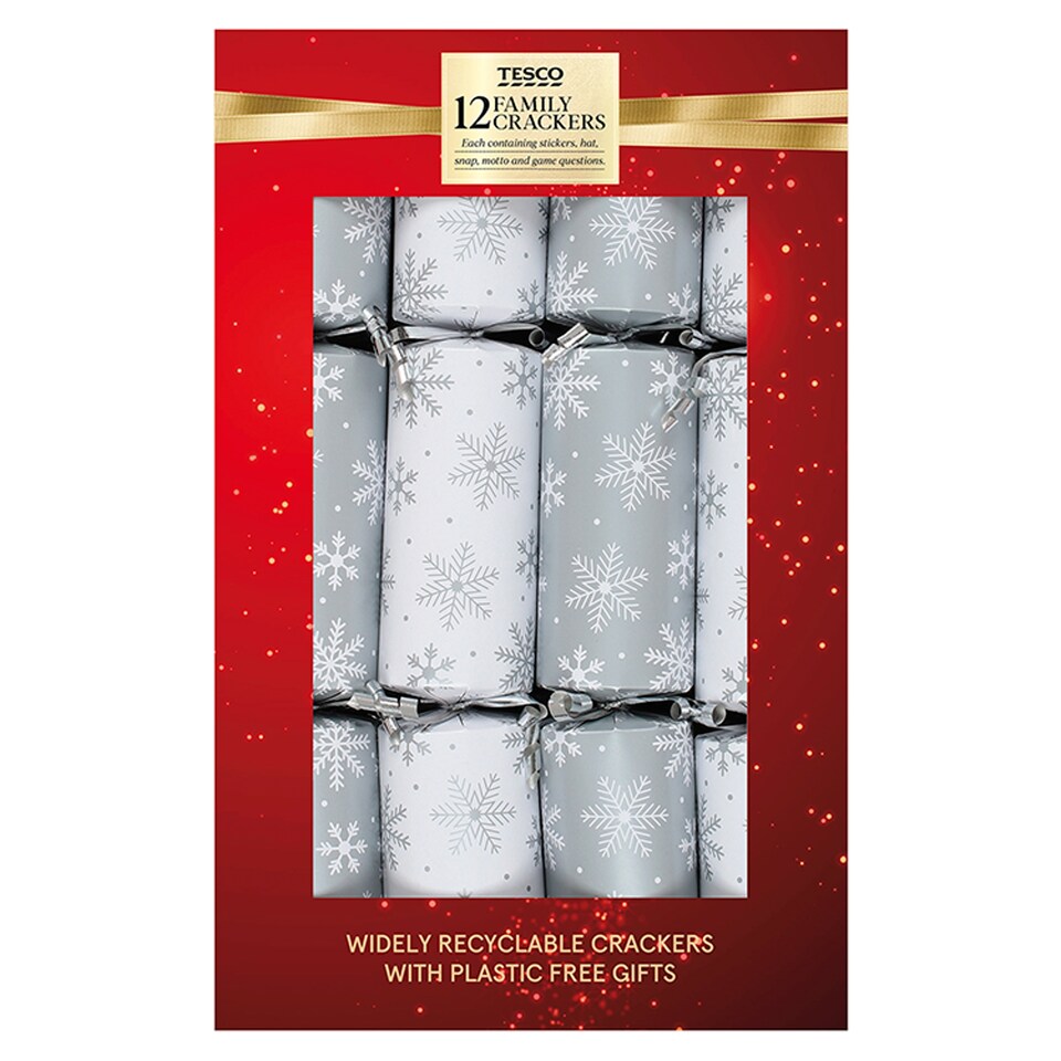 Tesco Silver Cube Crackers 12 Pack