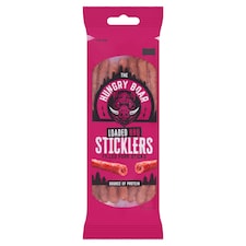 The Hungry Boar Loaded BBQ Sticklers Filled Pork Sticks Clipstrip 50g