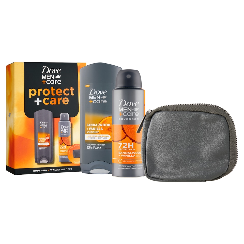 Obrázek 1 pro produkt Dove Men+Care Sandalwood & Vanilla dárková kazeta s peněženkou