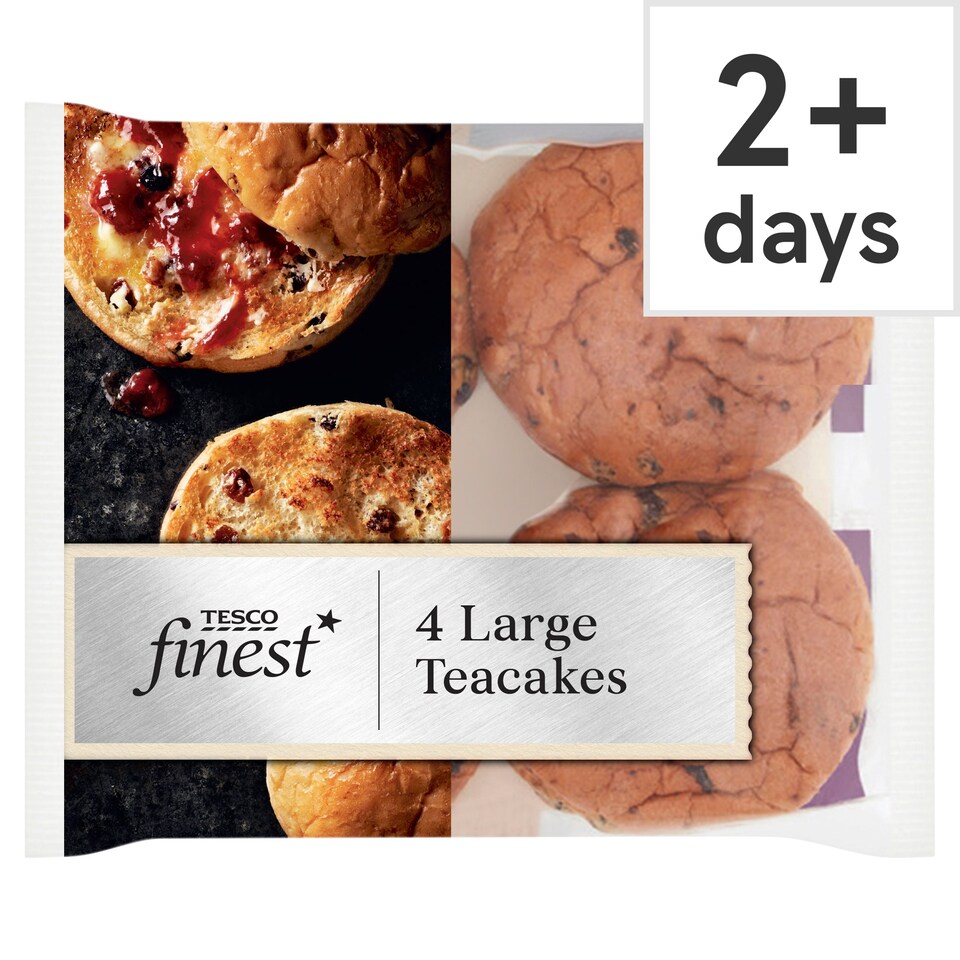 Tesco Finest 4 Large Teacakes Tesco Groceries