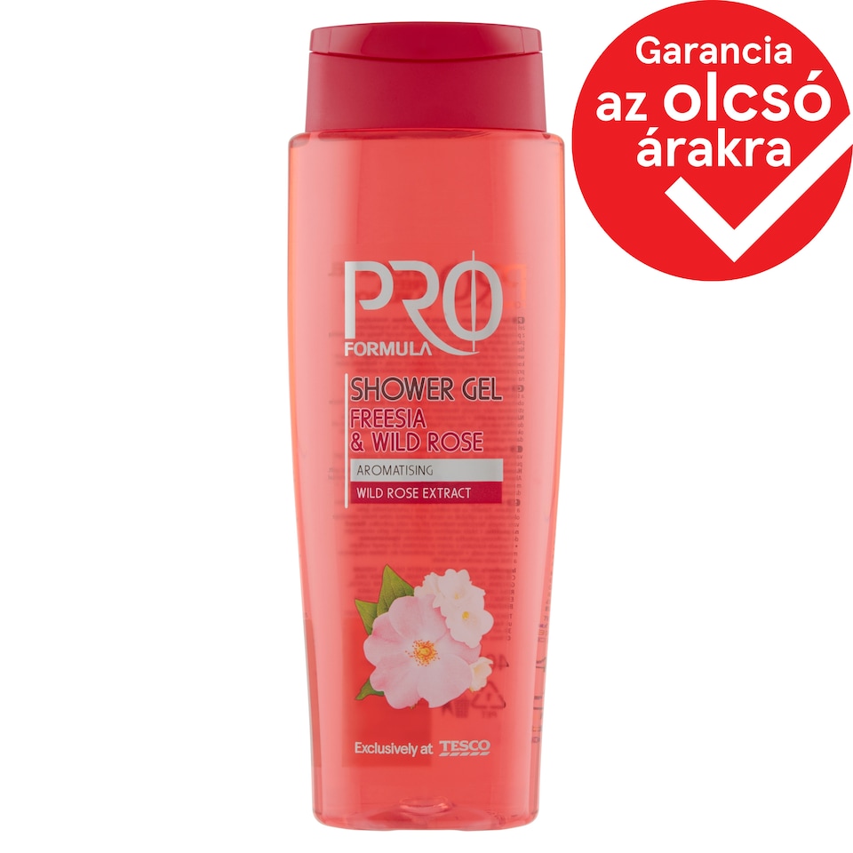 Tesco Pro Formula Fresia & Wild Rose tusfürdő 400 ml