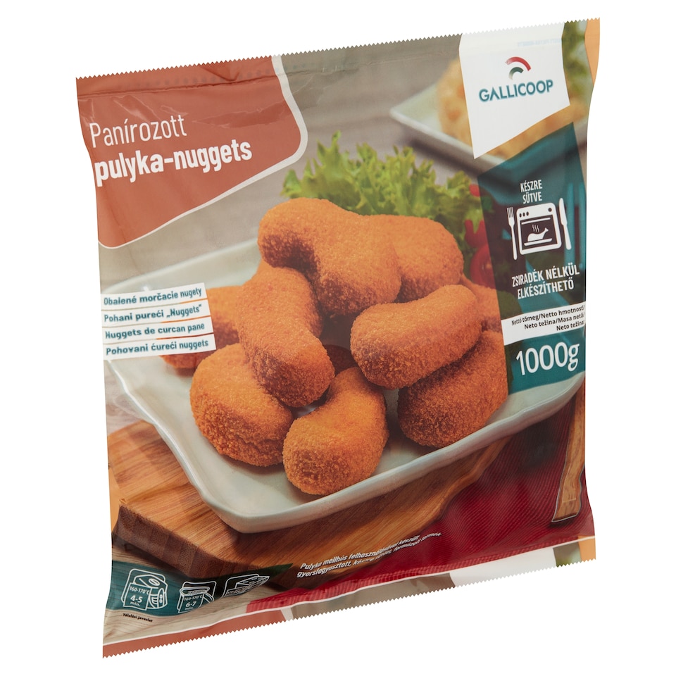 image 1 of Gallicoop Quick-Frozen Breaded Turkey Nuggets 1000 g