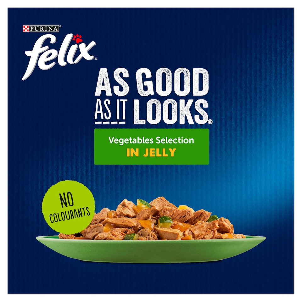 image 1 of Felix As Good As It Looks Cat Food Vegetable 12X100g