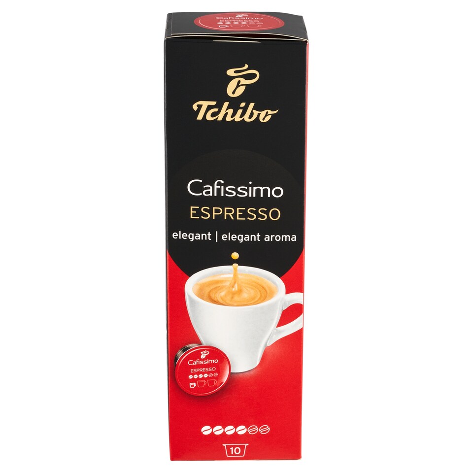 Tchibo Cafissimo Espresso Elegant Aroma pražená mletá káva kapsuly 10 x 7 g (70 g)