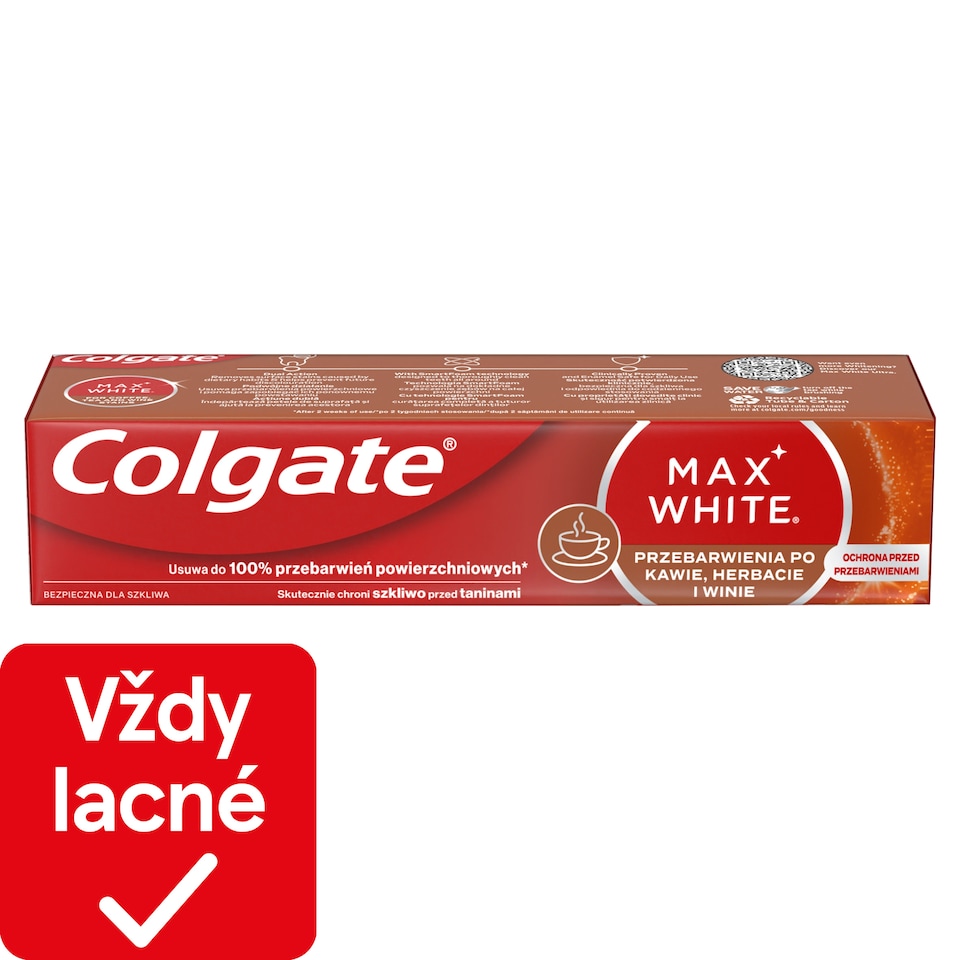 obrázok 1 z Zubná pasta Colgate Max White For Coffee, Tea & Wine stains 75 ml