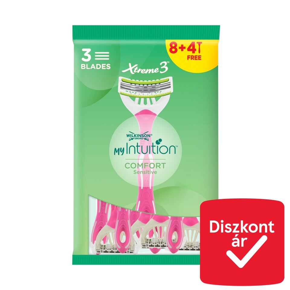 Wilkinson Sword My Intuition Xtreme 3 Comfort Sensitive eldobható borotva 12 db