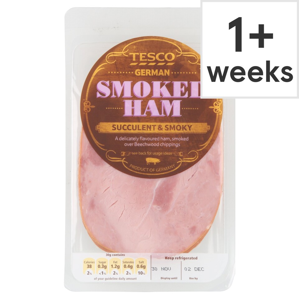Tesco German Smoked Ham 130G Tesco Groceries