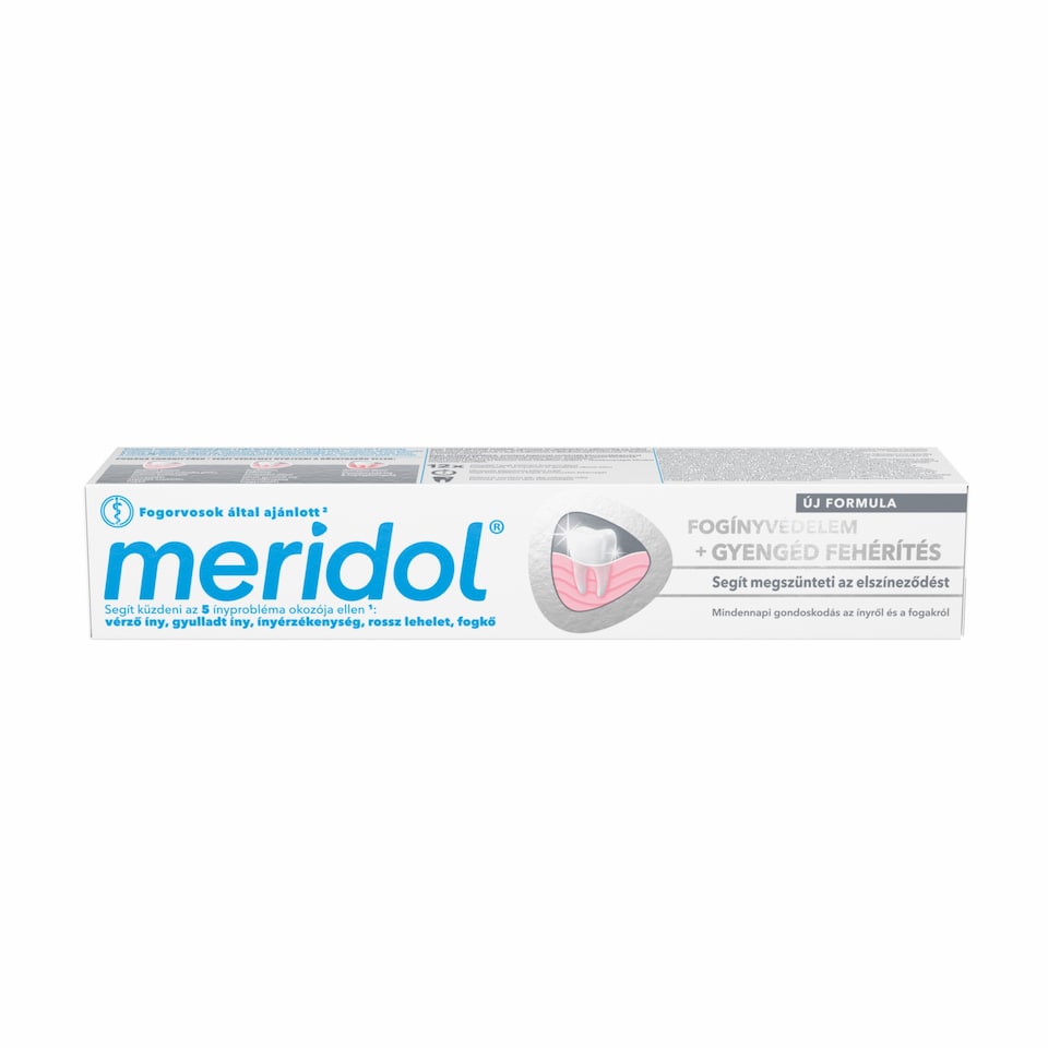 meridol Gentle White fogkrém a természetesen fehér fogakért 75 ml  1. kép