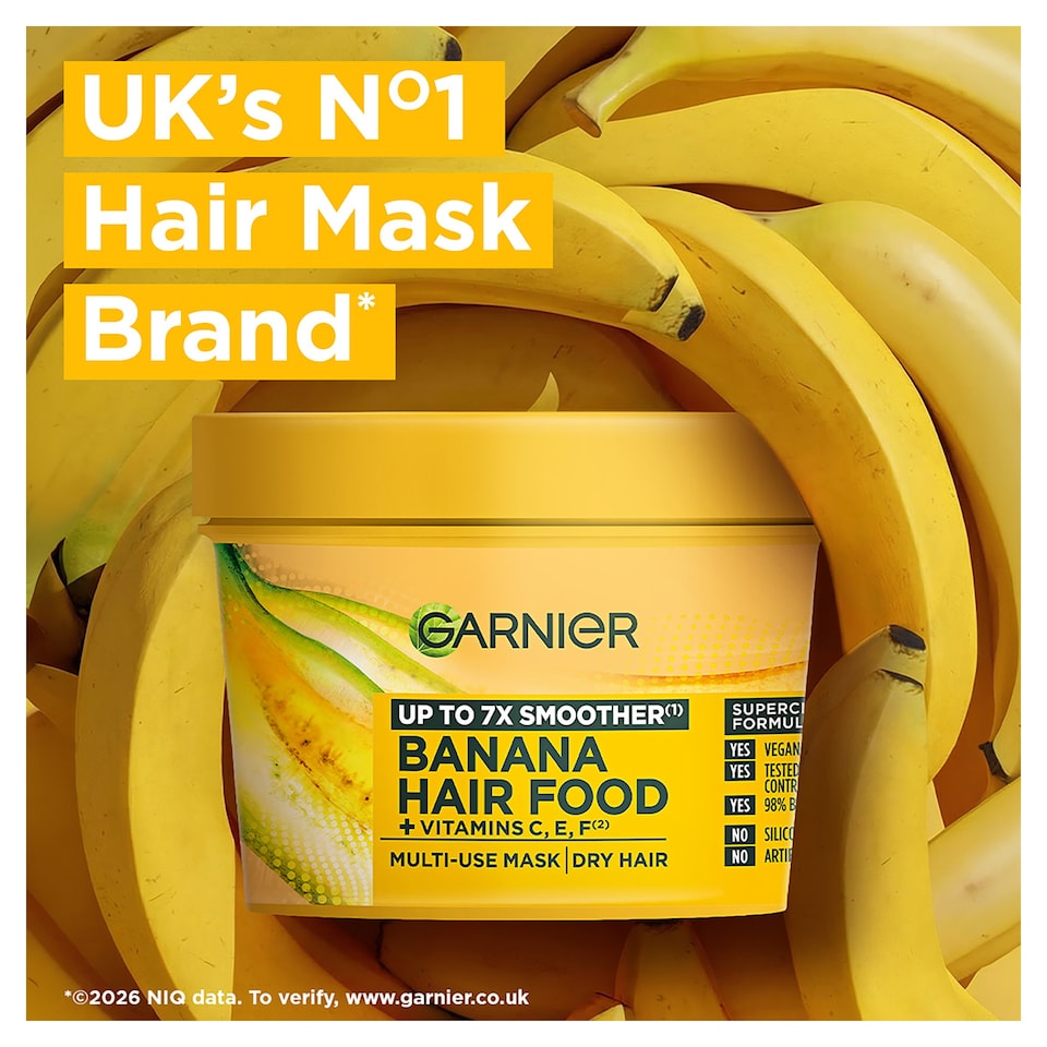 image 1 of Garnier Ultimate Blends Hair Food Banana 3in1 Mask 400ml