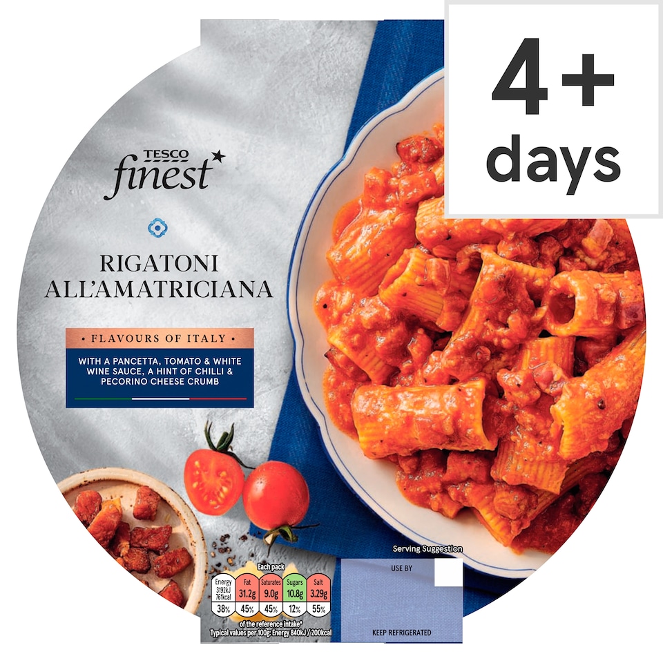 Tesco Finest Rigatoni all’Amatriciana 380g