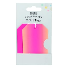 Tesco Pink Tags 2pk
