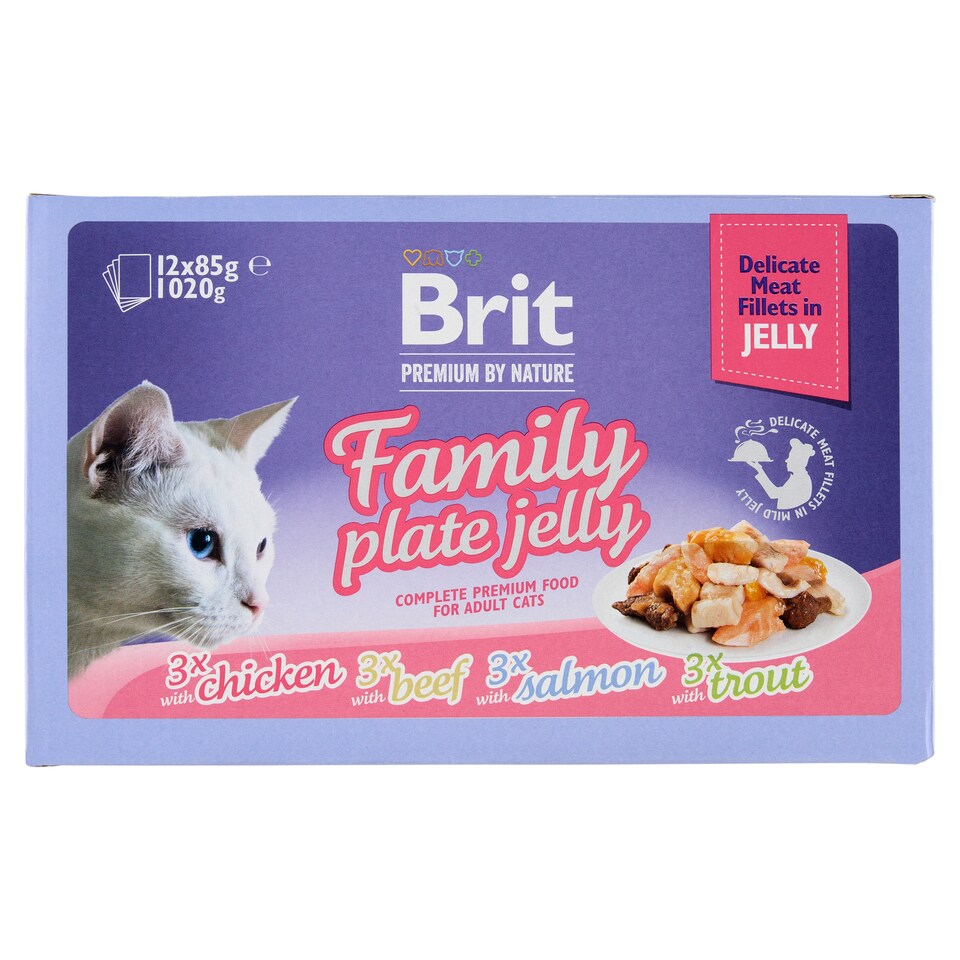 Obrázek 1 pro produkt Brit Premium by Nature Kompletní prémiové mokré krmivo pro dospělé kočky 12 x 85g (1020g)