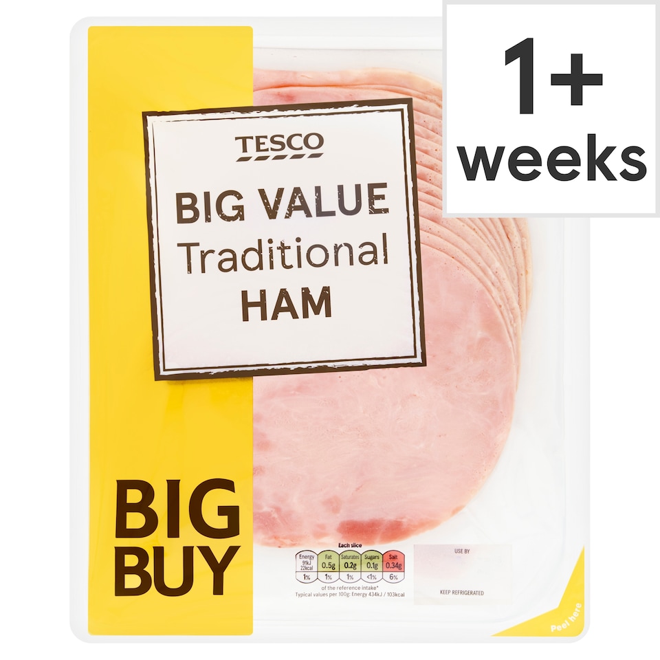 Tesco Big Value Traditional Cooked Ham 320g