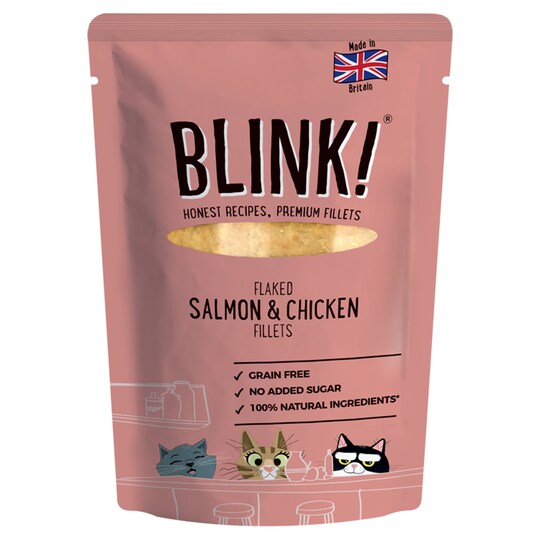 Blink Ocean Fish Cat Food Pouch 85G Tesco Groceries