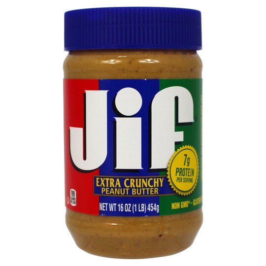 JIF PEANUT BUTTER CRUNCHY 454G Tesco Groceries