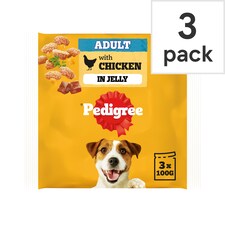 Pedigree Chicken in Jelly Dog Food Pouches 3x 100g