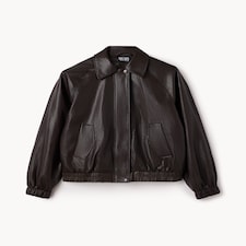 OH ME OH MY Faux Leather Jacket in Chocolate