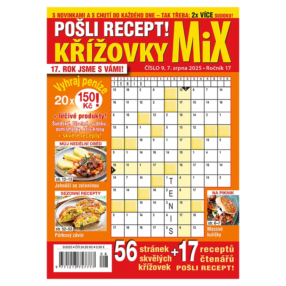 Pošli recept speciál křížovky