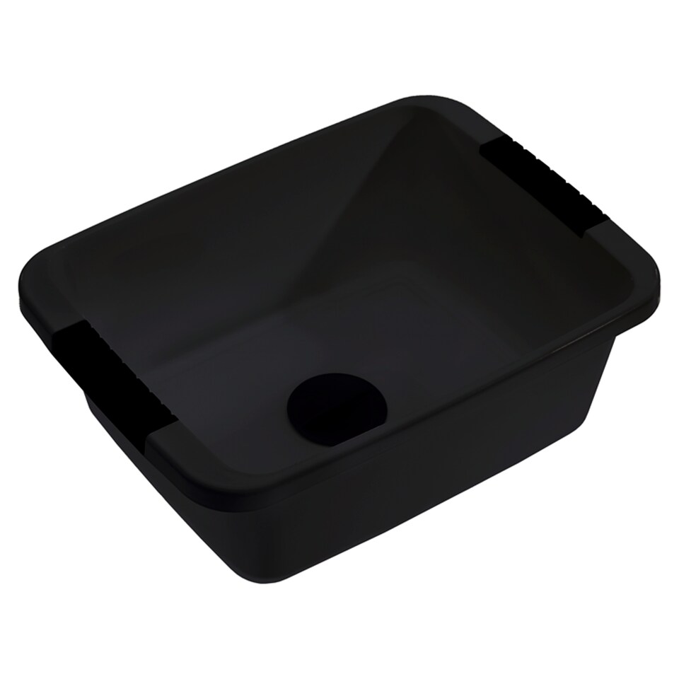 Tesco Recycled Black Washing Up Bowl With Plug