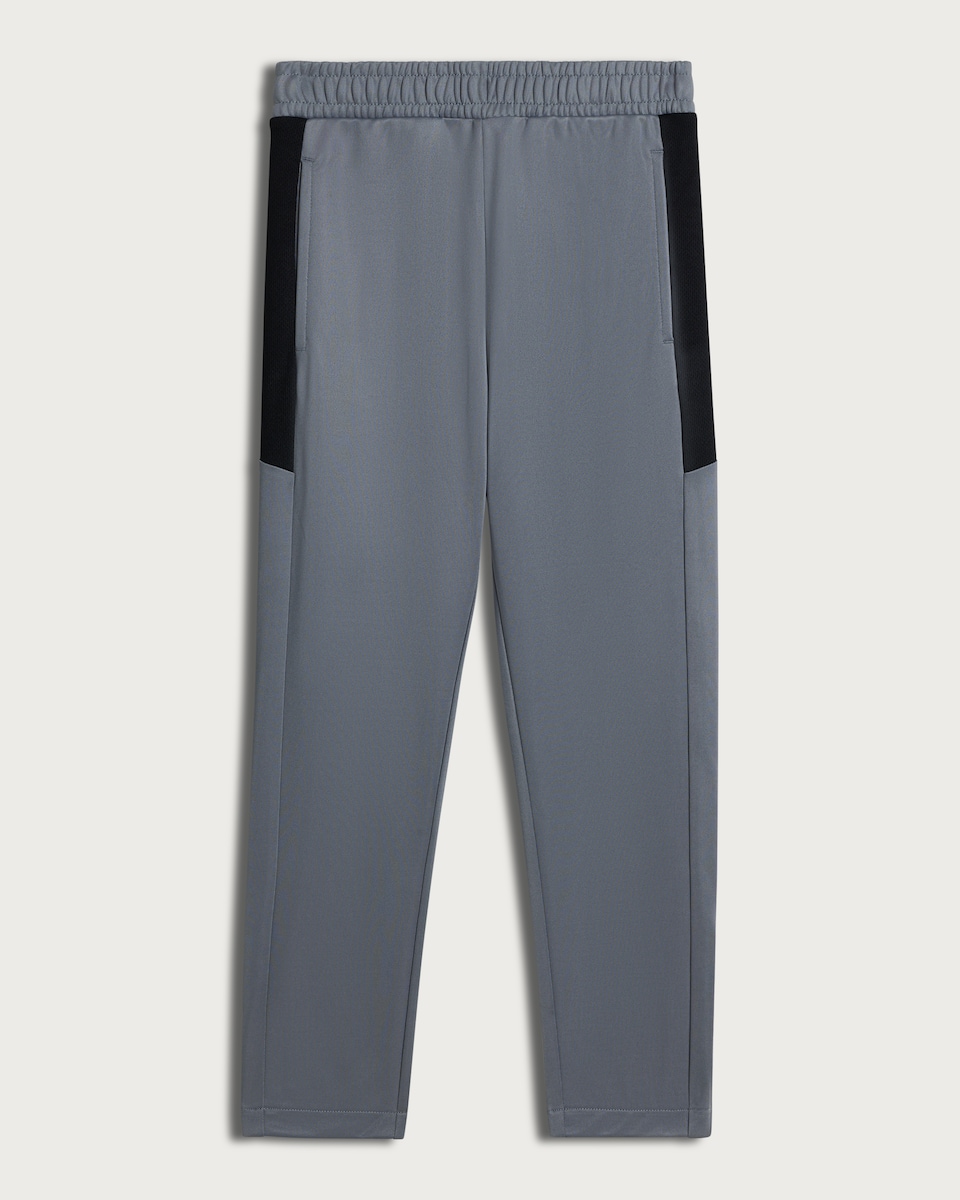image 1 of F&F Active Boys ULTRAMOVE Side Panel Zip Hem Trousers in Grey