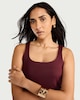 image 1 of F&F Polyamide Square Neck Vest in Purple
