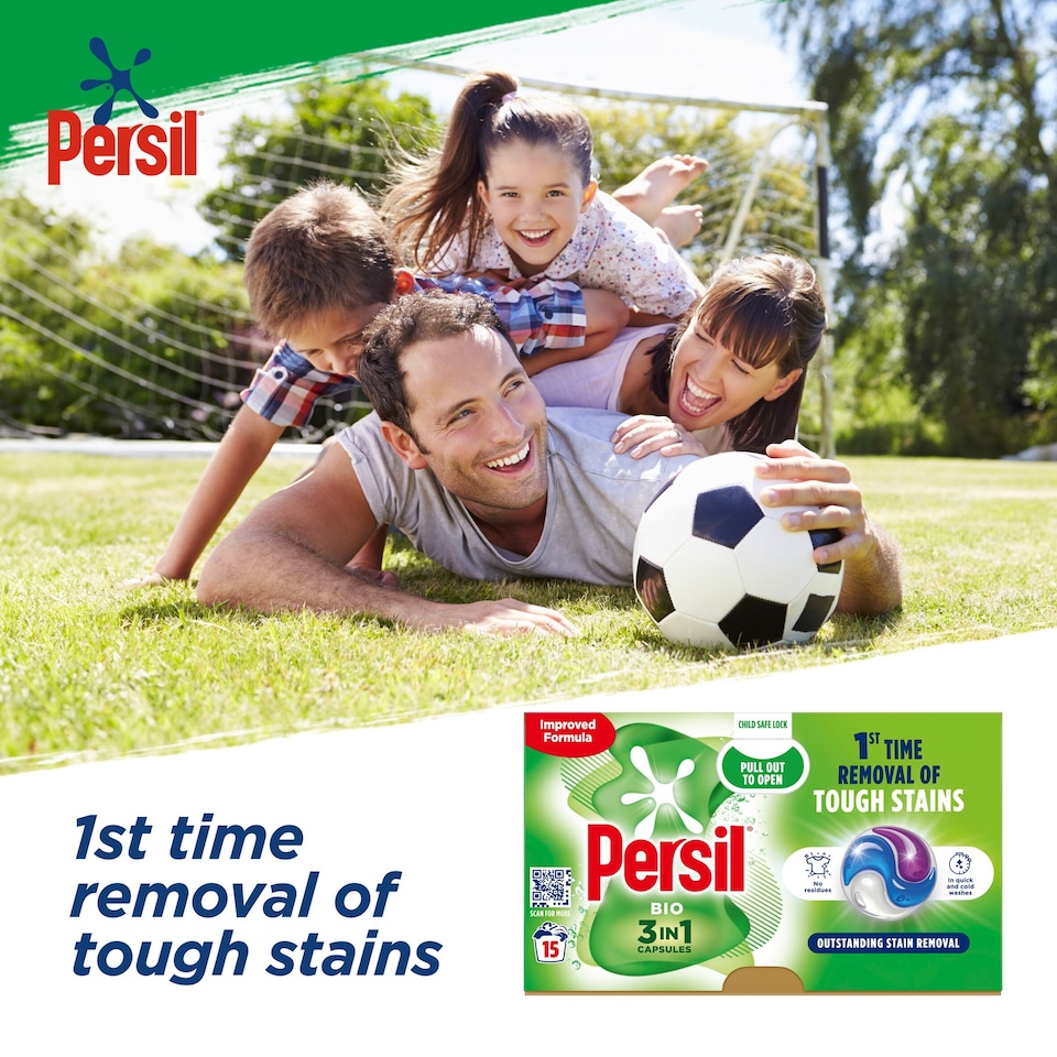 image 1 of Persil Bio 3 In1 Laundry Washing Capsules 15 Washes 316.5G
