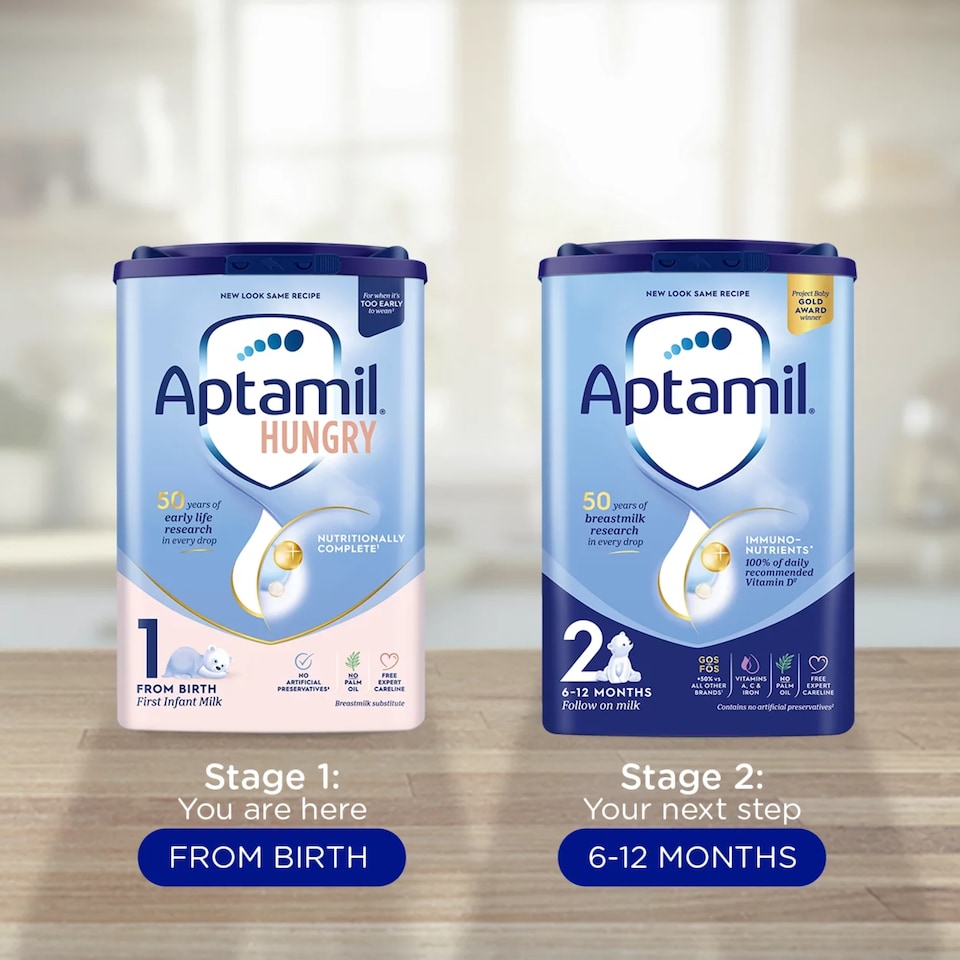 image 1 of Aptamil Hungry First Baby Milk Formula Powder from Birth 800g